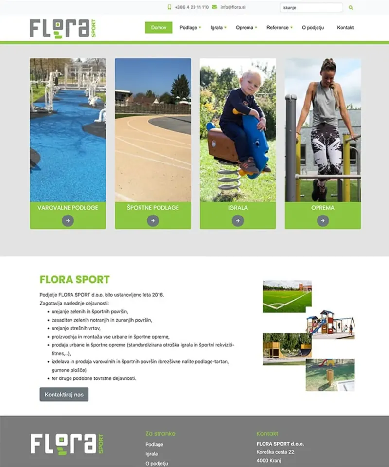 Spletna trgovina Flora Sport